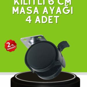 Sehpa ve Restoran Arabası İçin Kilitli Ayak 4’lü