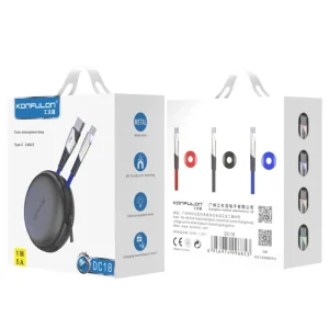 Konfulon DC18 Type-C Kablo 1M 5A - Siyah