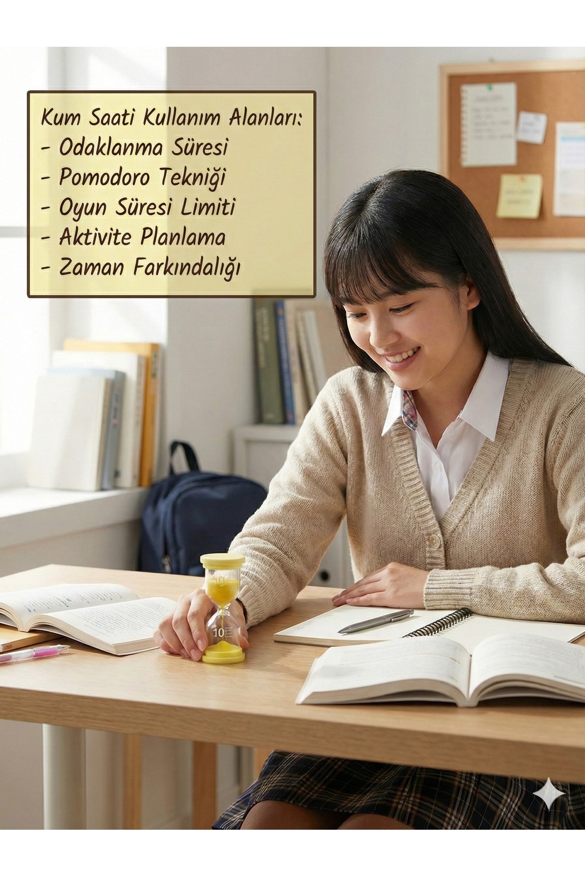 10 Dakika MOR Kum Saati - Dekoratif Cam - Görsel 3