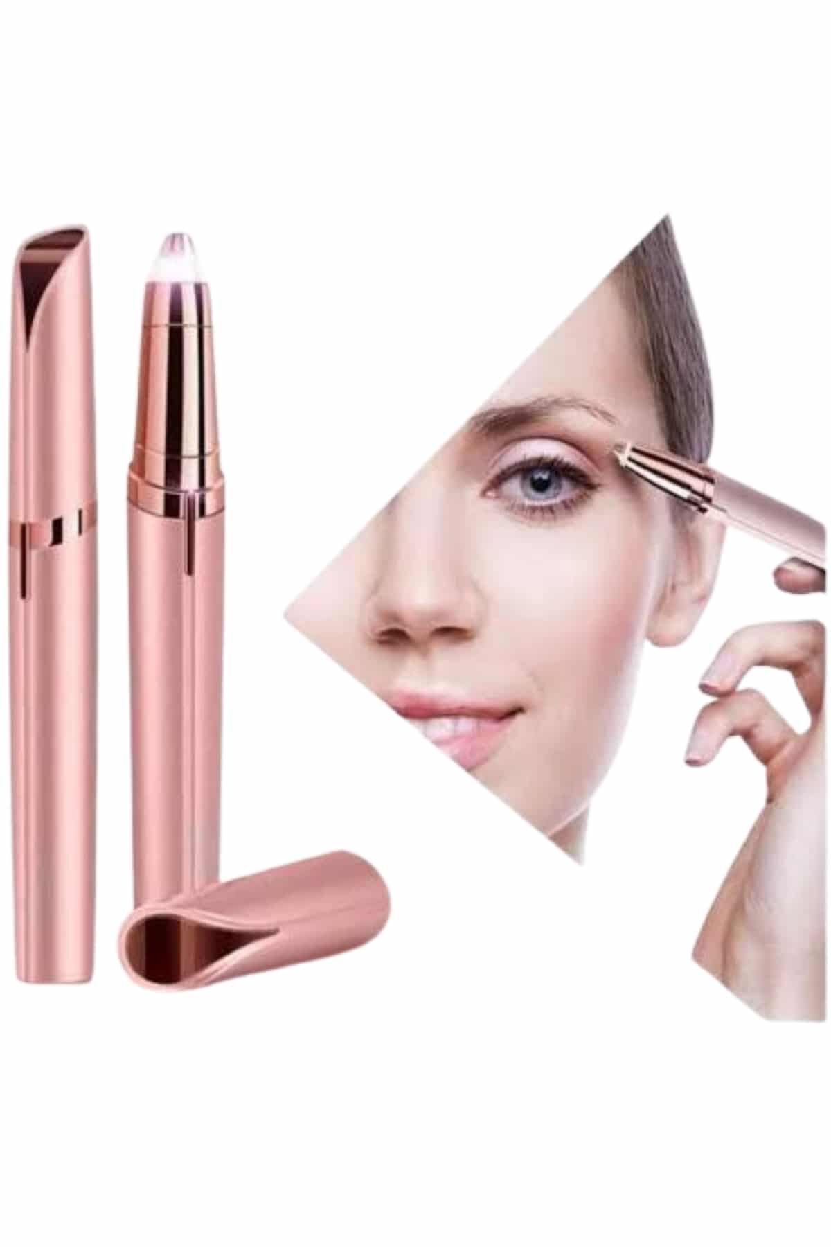 Unısex Şarjlı Kaş Bıyık Alma Epilatörü Hassas Ciltlere Özel Acısız - Görsel 2