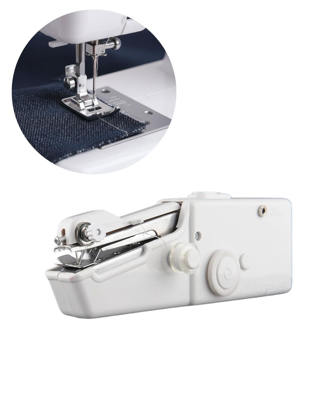 Taşınabilir Mini Dikiş Makinesi Hızlı Onarım ve Kendin Yap - Görsel 2