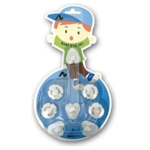 BUFFER® 6 Parça Çocuk Güvenlik 3'lü Seti-2 Boy Çekmece,Dolap Kilidi ve 4 Adet Priz İçi Güvenlik Düğmesi