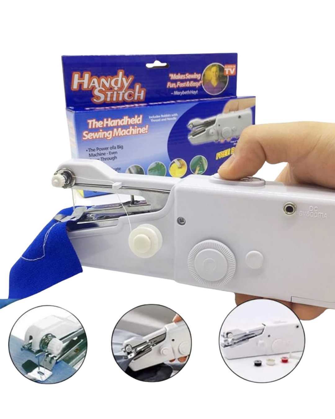 Taşınabilir Mini Dikiş Makinesi Hızlı Onarım ve Kendin Yap - Görsel 3