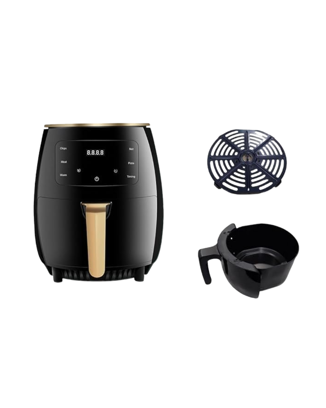 Büyük Kapasiteli Air Fryer Aile Boyu Pişirme ve Kolay Temizlik - Görsel 3