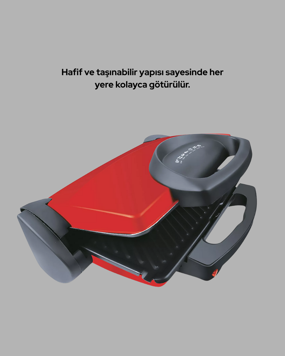 2000 Watt Teflon Tost Makinesi – Geniş Plaka, Ayarlanabilir Isı, Kolay Temizlik - Görsel 3