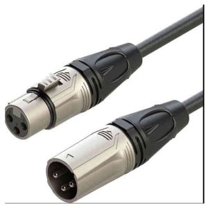 Roxtone RX-K12103 XLR Erkek XLR Dişi 3 Metre Mikrofon Kablosu