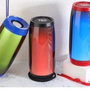 T&G TG-335 Usb Sd Kart Girişli Fm Radyolu Bluetoothlu Ledli Müzik kutusu Hoparlör