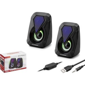 Hadron HD6054 Rgb Ledli 1+1 Bilgisayar Hoparlörü