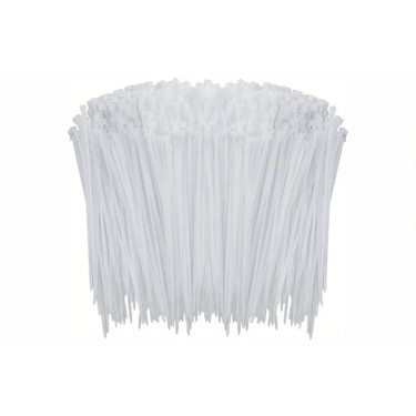 Çetsan 03620-1 3.6X200mm 20cm Kablo Bağı Beyaz - 100 Lü Paket Halinde
