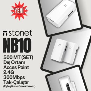 Stonet NB10 Dış Ortam Acces Point 2.4G Tak Çalıştır 500mt