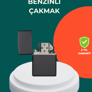 Çakmak Parlak Siyah Doldurulabilir Hedyelik Eşya