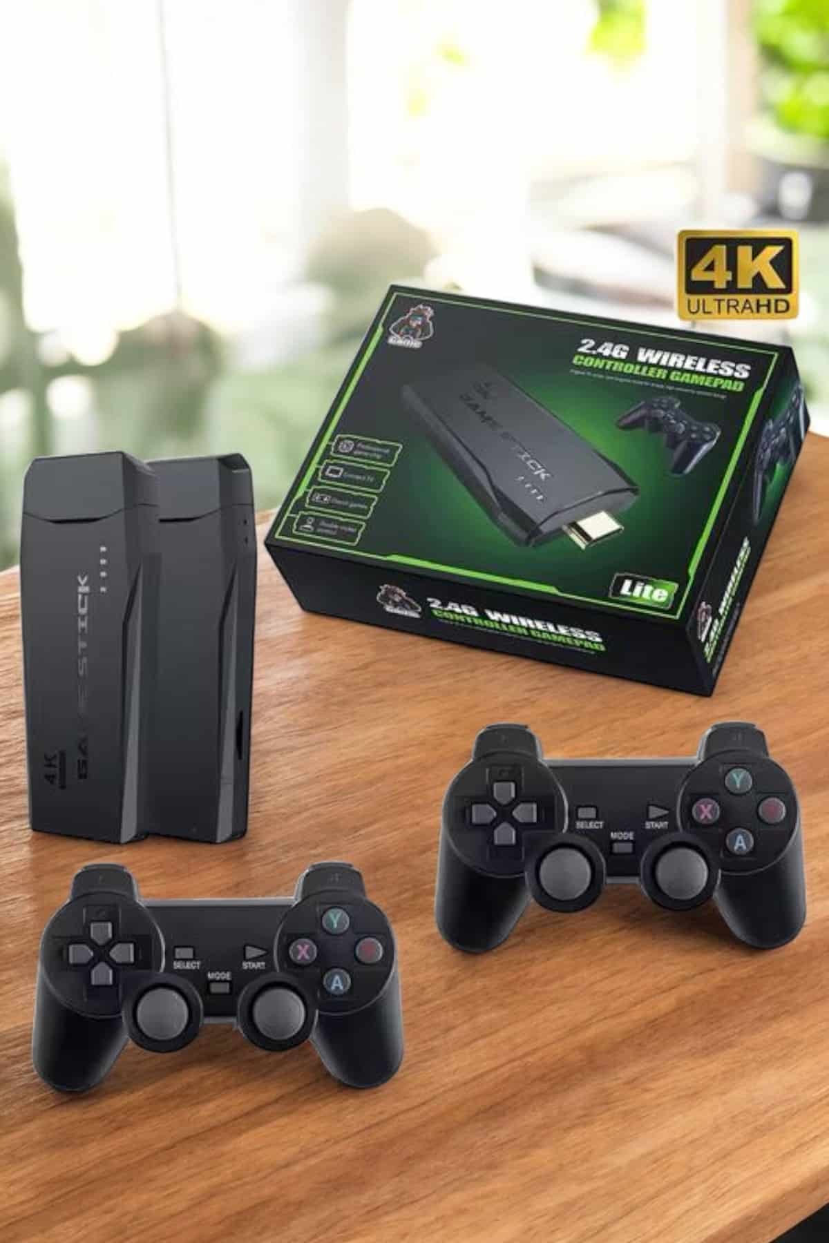 Gaming Atari 2.4g Uyumlu Kablosuz Çift Kol Game Stick - Görsel 2