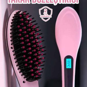 Fön Etkili Saç Düzleştirici Tarak Yıpranma Karşıtı Döner Kablo Isı Ayarlı