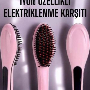 Saç Düzleştirici Tarak Isı Ayarlı Yıpranma Önleyici Düzleştirici Fön Tarak