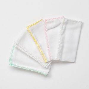 AC24447 Basic 5'Li Bebek Ağız Mendili 25x25 cm Pink