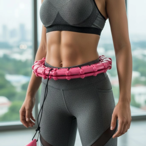 Akıllı Hula Hoop Çemberi 24 Parça Ayarlanabilir Mor Zayıflama Halkası