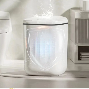 Akıllı Teknolojik Çöp Kutusu Otomatik Sensörlu Çöp Tenekesi Pilli Çöp Kovası 20L