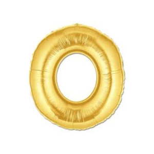 Altın Sarısı Folyo O Harfi Balon 1 Metre