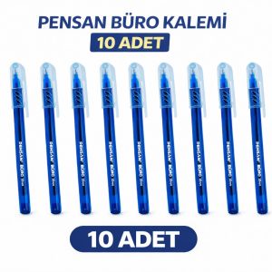 Pensan Büro Tükenmez Kalem 1.0 mm Mavi 10 Adet