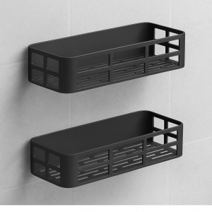 Banyo Düzenleyici Şampuanlık Sabunluk 2 Li Set Lamalı Güçlü Kaliteli Yapışkanlı Duş Rafı Organizer