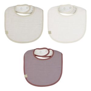 NessiWorld Müslin Önlük 3'Lü 60101 Taş Ekru Antrasit