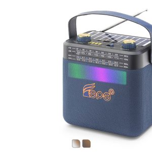 Bluetooth Fm Radyo Usb Tf Aux Solar Şarjli Rgb Çok Renkli Kamp Hoparlör FP393S
