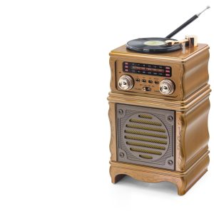 Bluetooth Nostaljik Fm Radyo Usb Tf Aux Hoparlör - Kahverengi FX2502B