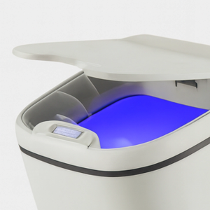 Büyük Sensörlü Çöp Kovası - Akıllı Teknolojik Sterilize Antibakteri Pil Hediyeli Set