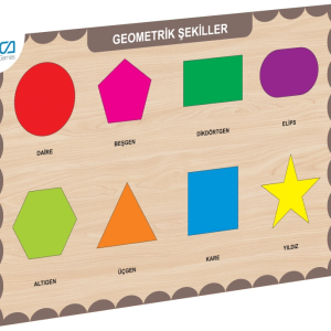 CAAHS-3204 CA GAMES AHŞAP GEOMETRİK ŞEKİLLER BUL-TAK