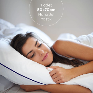 Climate %100 Pamuk Dış Kumaş Nano Jel Yastık Otel Yastığı 50*70 Cm 1200 gram