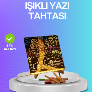 Çocuklar ve Yetişkinler İçin USB LED Işıklı Çizim Panosu
