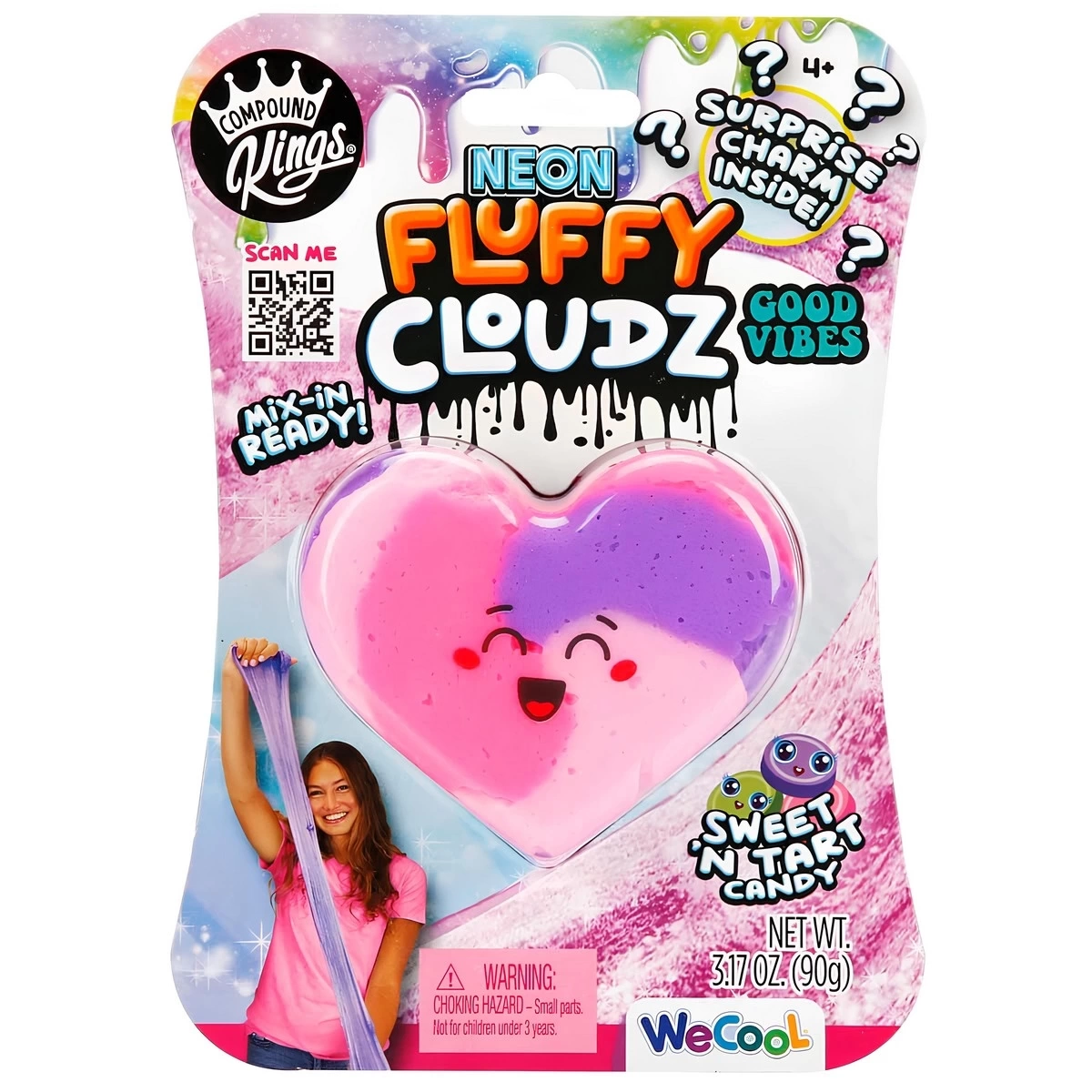 Compound Kings Neon Fluffy Cloudz Kalp Slime 11312 - Görsel 3