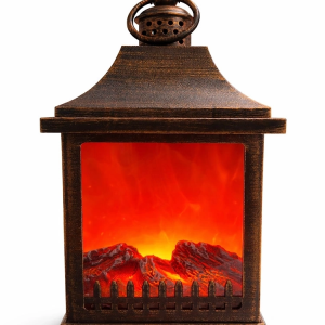 Dekoratif Ledli Şömine Lamba Alk4595