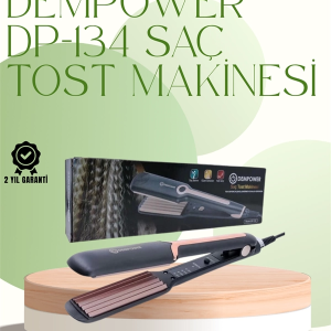 DP-134 Saç Tost Makinesi 220°C Isı Ayarlı, 360° Dönebilen Kablo