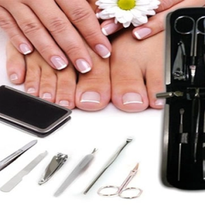 Deri Çantalı 6 Parça Manikür Seti