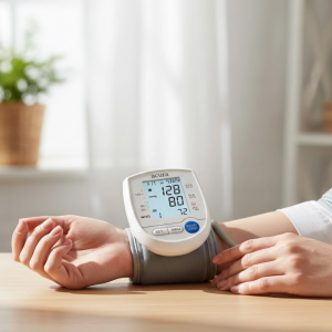 Dijital Bilek Tansiyon Aleti Çift Güç Kaynaklı HD Ekranlı