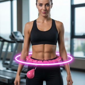 Evde Spor İçin Akıllı Hula Hoop Çemberi Bel İnceltici Mor