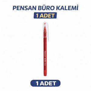 Pensan Büro 2270 Kırmızı Tükenmez Kalem 1.0 mm Medium Yerli Üretim 1 Adet