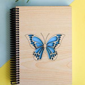 Doğal Ahşap Kapaklı Çizgisiz Defter – Şık ve Dayanıklı Tasarım