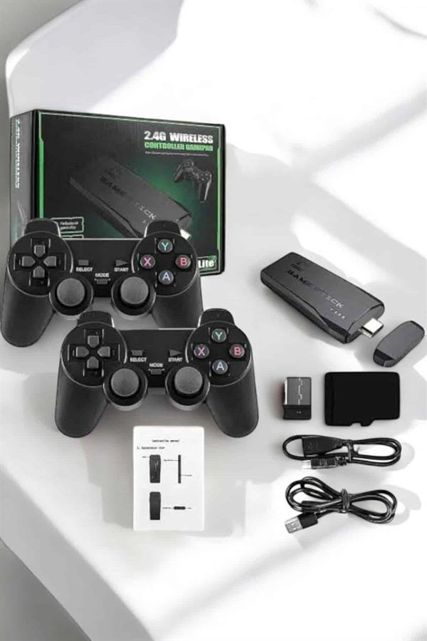 Gaming Atari 2.4g Uyumlu Kablosuz Çift Kol Game Stick - Görsel 5