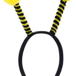 Gösteriler İçin Sarı Ponponlu Mega Arı Taç Arı Maya Tacı 25x11 cm (5296)