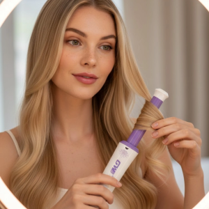 GW Saç Kıvırma Makinesi – 360° Döner Başlık, Negatif İyon Teknolojisiyle