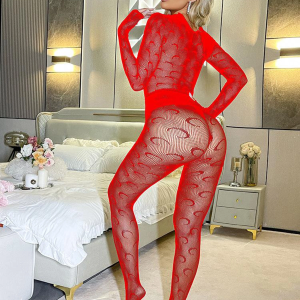 Kadın Seksi Özel Bölgesi Açık Fileli Fantezi Büük Bedenlere Uygun Utlra Esnek Vücut Çorabı..