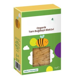 Organik Tam Buğdaylı Bisküvi 55gr
