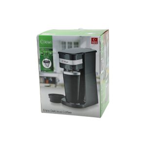 KİWİ KCM-7505T FİLTRE KAHVE MAKİNESİ ELEKTRİKLİ 700W 400ML=PORTATiF ÇELİK BARDAK=2-SAAT SICAK TUT YIKANIR FİLTRE (5296)