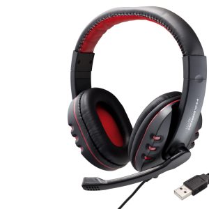 Kulaklık Usb Ps4 Uyumlu - Siyah Kırmızı HD1171