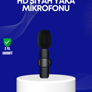 Lightning Girişli 2’li Kablosuz Yaka Mikrofonu Çift Kişilik Kayıt