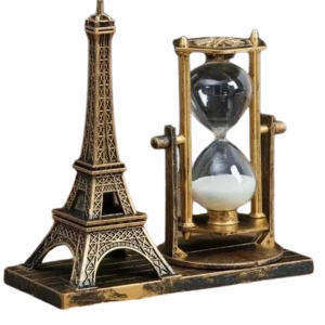 Masa Biblosu Dekoratif Süs Kum Saati Eyfel Kulesi Hediyelik Kum Saati