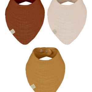 Müslin Fular Önlük 3'Lü 60102 Kiremit Bej Hardal