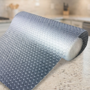 Mutfak Dolap İçi Kaydırmaz Şeffaf Raflık Örtüsü 45x300 cm Pvc Koruyucu